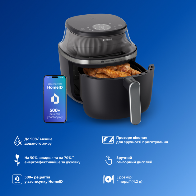 Мультипечь PHILIPS Series 3000 Ovi NA321/00 - изображение 3