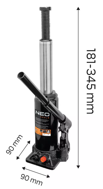 Домкрат NEO Tools 2 т 10-450 (5907558470468) - зображення 10