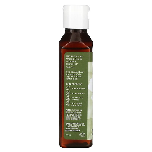 Органічна рицинова олія для шкіри Aura Cacia 118 мл - Фото 2 Органічна рицинова олія для шкіри Aura Cacia 118 мл - зображення 2