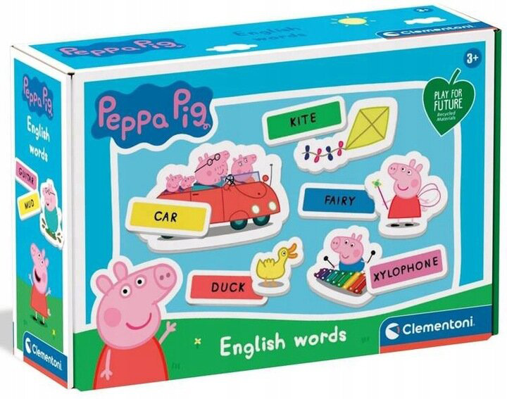 Настільна гра Clementoni Peppa Pig Англійська для дітей (8005125167388) - зображення 4
