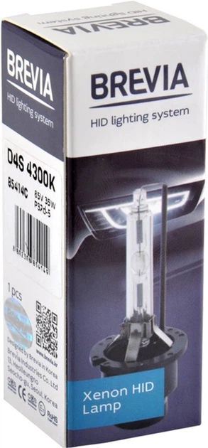 Ксеноновая лампа Brevia D4S 4300K, 42V, 35W PK32d-5, 1 шт (85414c) - Фото 3 Ксеноновая лампа Brevia D4S 4300K, 42V, 35W PK32d-5, 1 шт (85414c) - изображение 3
