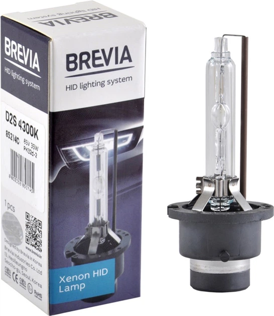 Ксеноновая лампа Brevia D2S, 4300K, 85V, 35W PK32d-2, 1 шт (85214c) - изображение 2