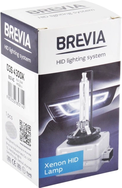 Ксеноновая лампа Brevia D3S 4300K, 42V, 35W PK32d-3, 1 шт (85314c) - изображение 3