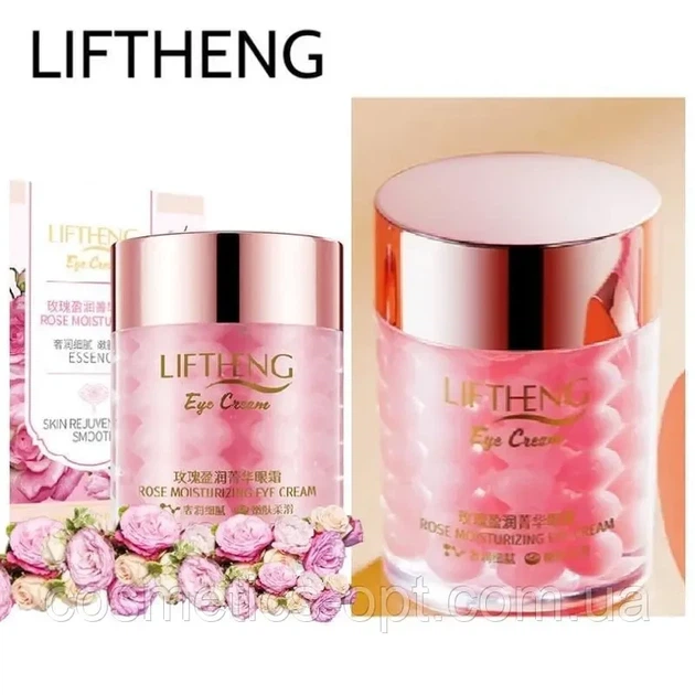 Крем эссенция для кожи вокруг глаз с экстрактом розы Liftheng Rose Moisturizing Eye Cream 60 мл - Фото 3 Крем эссенция для кожи вокруг глаз с экстрактом розы Liftheng Rose Moisturizing Eye Cream 60 мл - изображение 3