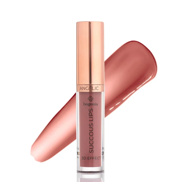Помада жидкая для губ Bogenia Succous Lips Angelic 3D effect BG711 - №02 (Satisfaction), 5.2 мл - Фото 2 Помада жидкая для губ Bogenia Succous Lips Angelic 3D effect BG711 - №02 (Satisfaction), 5.2 мл - изображение 2