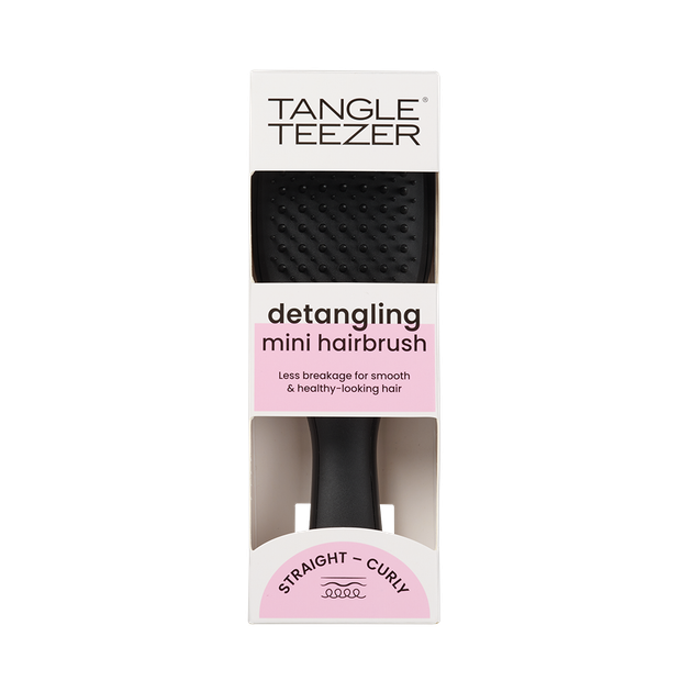 Щітка для волосся Tangle Teezer The Ultimate Detangler Mini Liquorice Black - Фото 6 Щітка для волосся Tangle Teezer The Ultimate Detangler Mini Liquorice Black - зображення 6