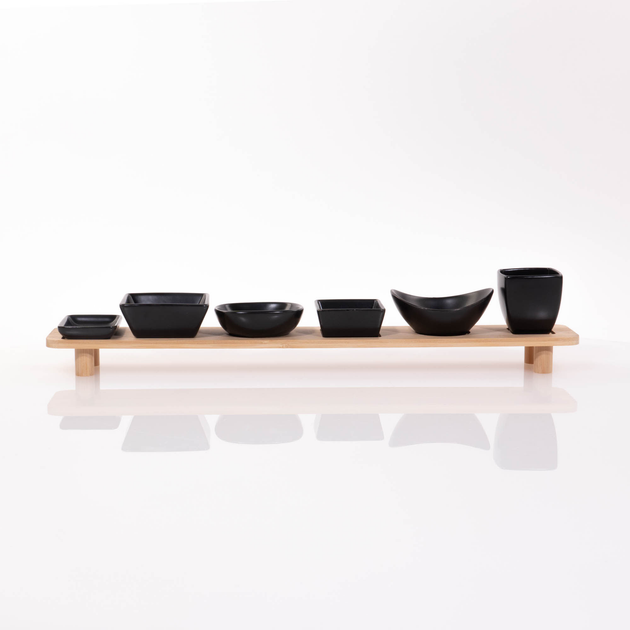 Zestaw do serwowania przekąsek Excellent Houseware 7 elementów (8720573156196) - obraz 4