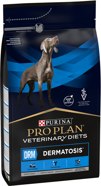Сухий дієтичний корм Purina Pro Plan DRM Dermatosis для цуценят та дорослих собак при дерматозах та надмірному випадінні шерсті 3 кг (7613035156289) - зображення 3