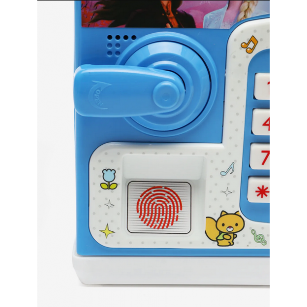 Электронная копилка сейф с отпечатком пальца и кодовым замком Money Safe WF-3002 Frozen синяя (D-2019091968) - изображение 4