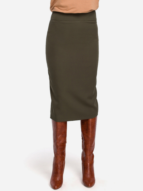 Spódnica ołówkowa damska Stylove S171 XXL Khaki (5903068443695) - obraz 1