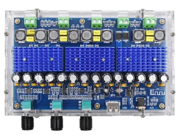 Аудио усилитель TPA3116D2 4.0, 2х100Вт + 2х50Вт 12-24В Bluetooth 5.0 - изображение 2