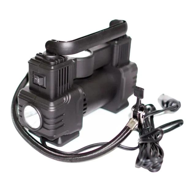 Компрессор автомобильный Air Pump SCK619 с фонариком 12V 120W Black (3_05677) - изображение 4