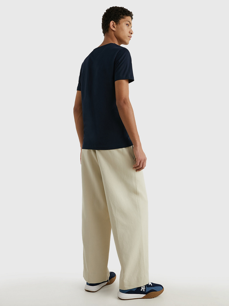 Koszulka męska basic Tommy Hilfiger MW0MW11465-403 XL Granatowa (8719858459848) - obraz 4
