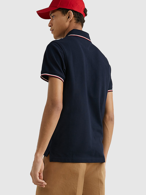 Koszulka polo męska Tommy Hilfiger MW0MW13080-DW5 L Granatowa (8719861575894) - obraz 2