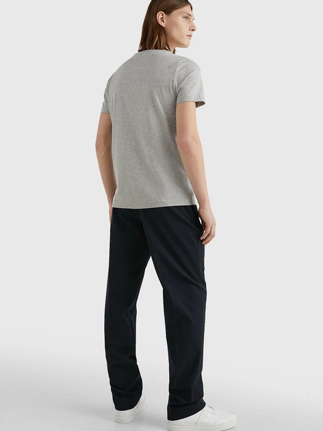 Koszulka męska basic Tommy Hilfiger MW0MW11465-501 S Szara (8719858460547) - obraz 4