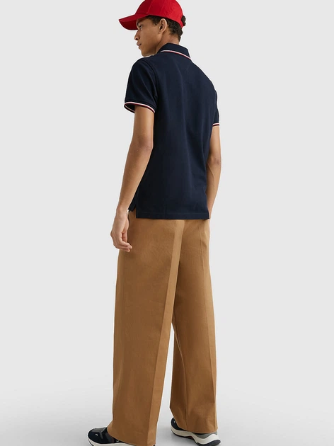 Поло довге чоловіче Tommy Hilfiger MW0MW13080-DW5 M Синє (8719861575818) - зображення 4