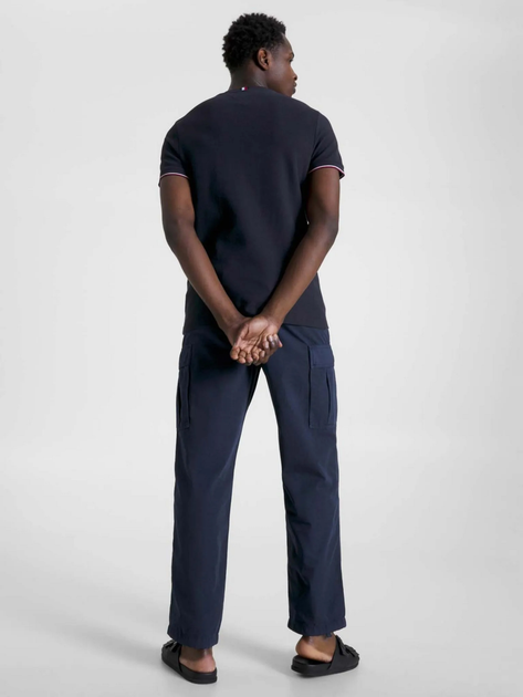 Футболка чоловіча Tommy Hilfiger Slim Fit MW0MW31542 S Темно-синя (8720644229590) - зображення 4