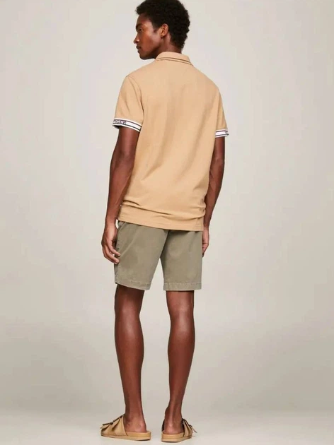 Koszulka polo męska Tommy Hilfiger Regular Fit MW0MW31567 S Khaki (8720644191149) - obraz 4