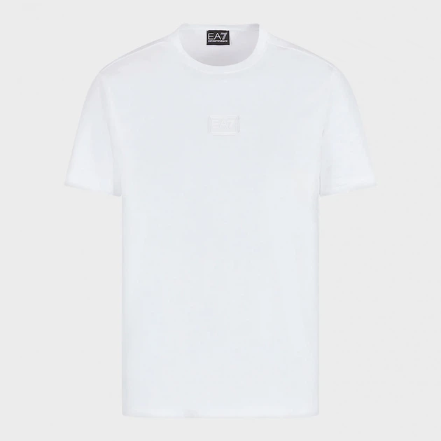 Koszulka męska EA7 Train Core Id M Label Tee S Biała (8053616258572) - obraz 4