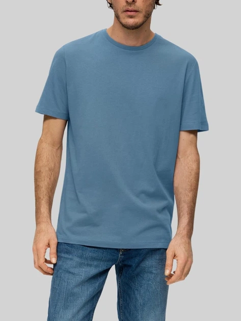Футболка бавовняна чоловіча s.Oliver 10.3.11.12.130.2141455-5402 L Синя (4099975048830) - зображення 6