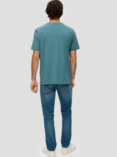 Футболка бавовняна чоловіча s.Oliver 10.3.11.12.130.2141455-6565 L Бірюзова (4099975049363) - зображення 4
