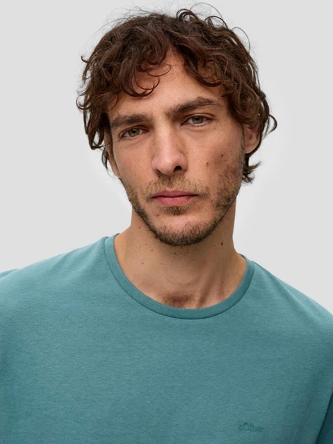 Koszulka męska bawełniana s.Oliver 10.3.11.12.130.2141455-6565 2XL Turkusowa (4099975049400) - obraz 6