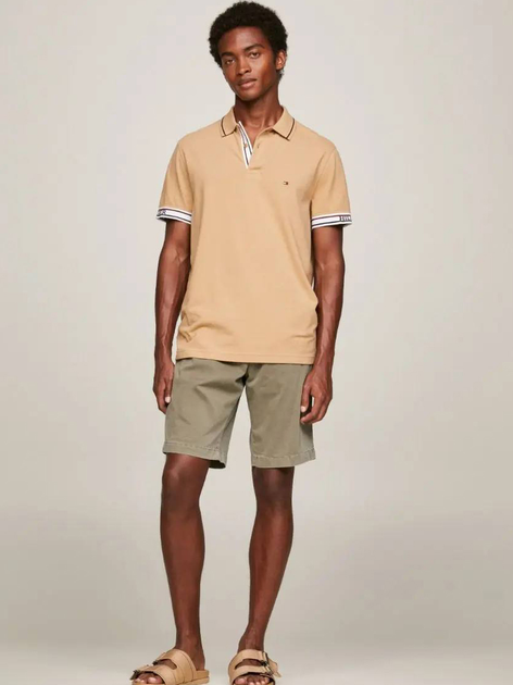 Koszulka polo męska Tommy Hilfiger Regular Fit MW0MW31567 L Khaki (8720644191637) - obraz 3