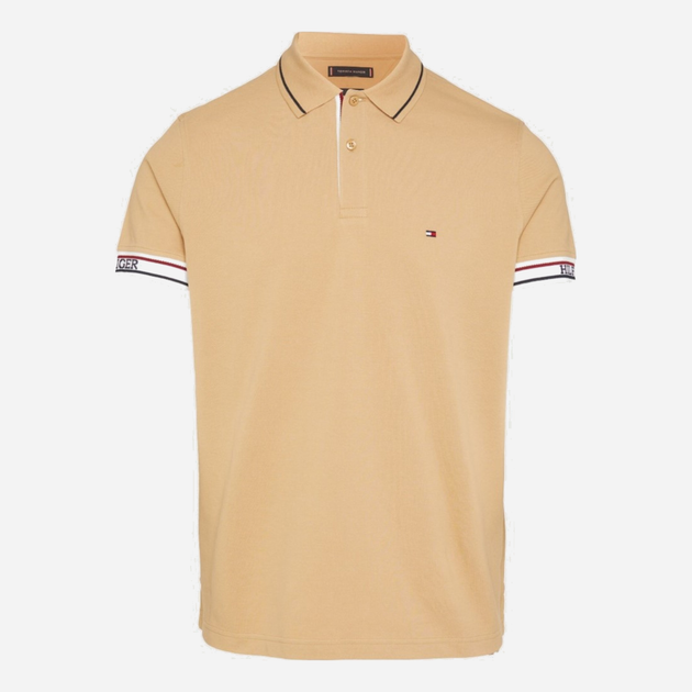 Koszulka polo męska Tommy Hilfiger Regular Fit MW0MW31567 L Khaki (8720644191637) - obraz 6