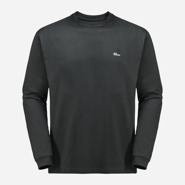 Лонгслів чоловічий Jack Wolfskin Weinmeister L/S 1809371-6502 2XL Чорний (4064993864663) - зображення 4