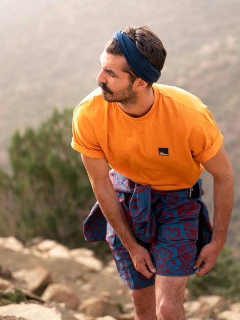 Koszulka męska Jack Wolfskin Eschenheimer T 1809091-3083 S Pomarańczowa (4064993704204) - obraz 3