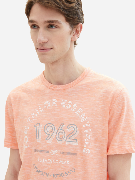 Футболка чоловіча Tom Tailor L1040819049 XL Помаранчева (4067672235952) - зображення 5