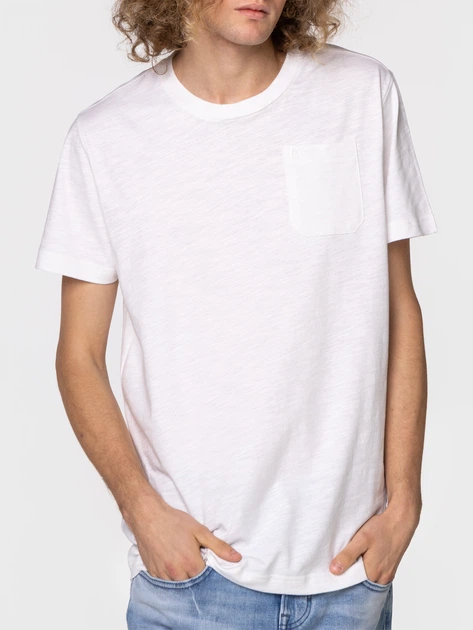 Koszulka męska bawełniana Lee Cooper POCKET-2020 L Biała (5904347388287) - obraz 4