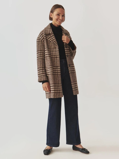 Пальто осіннє жіноче Tatuum Sewro 1 T2419.007 42 Коричневе (5900142362569) - зображення 3