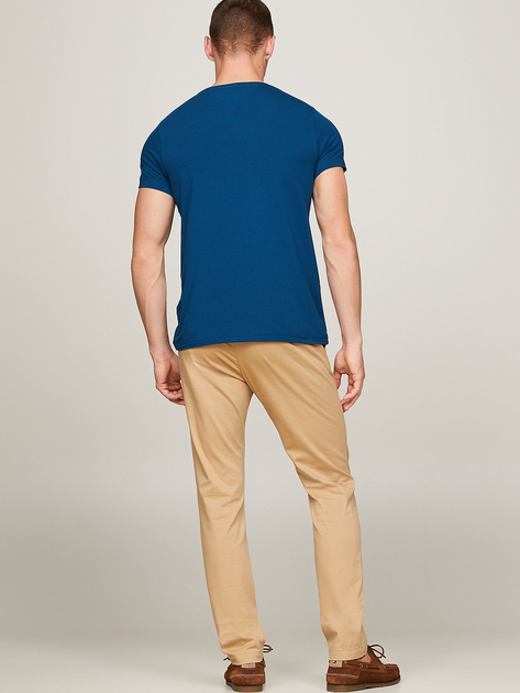 Koszulka męska bawełniana Tommy Hilfiger MW0MW10800-C5J 3XL Niebieska (8720646362301) - obraz 4