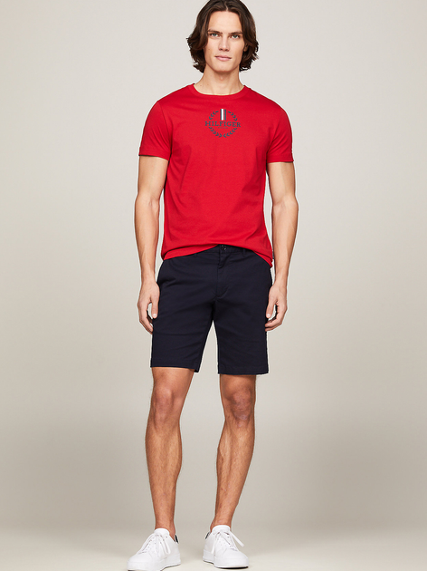 Koszulka męska bawełniana Tommy Hilfiger MW0MW34388-XLG M Czerwona (8720646424856) - obraz 3