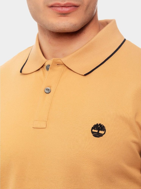 Koszulka polo męska Timberland TB0A26NF-EH31 M Jasnobrązowa (194902913558) - obraz 4