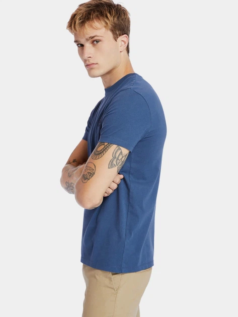 T-shirt męski bawełniany Timberland TB0A2BPR XL Niebieski (194901104841) - obraz 3