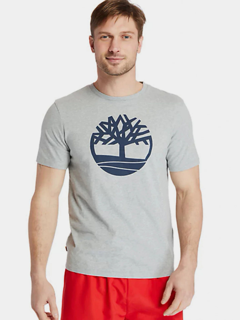 T-shirt męski bawełniany Timberland TB0A2C2R M Szary (193393783695) - obraz 1