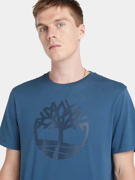 T-shirt męski bawełniany Timberland TB0A2C2R L Niebieski (194902948338) - obraz 4