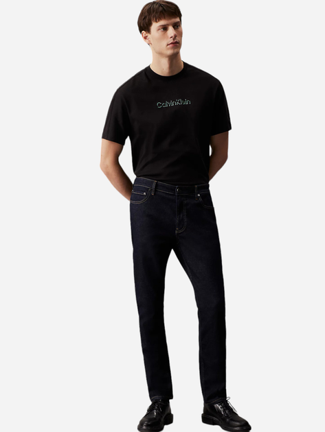 Koszulka męska bawełniana Calvin Klein K10K113105-BEH 2XL Czarna (8720109906769) - obraz 3
