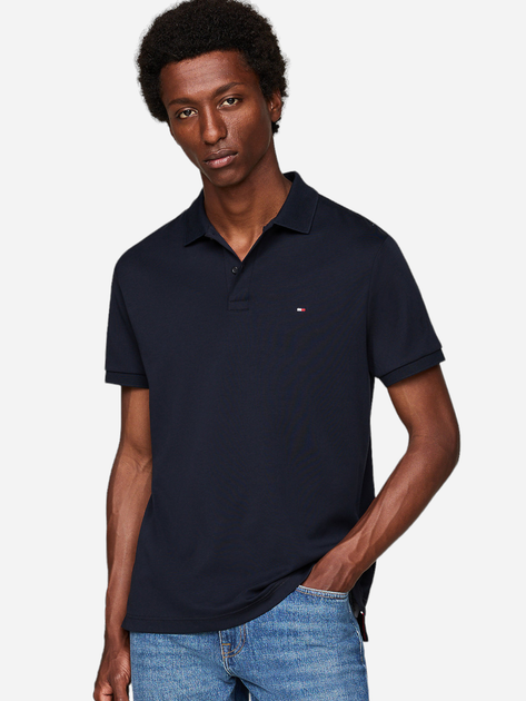 Koszulka polo męska Tommy Hilfiger MW0MW35585-DW5 XL Granatowe (8720646373659) - obraz 1