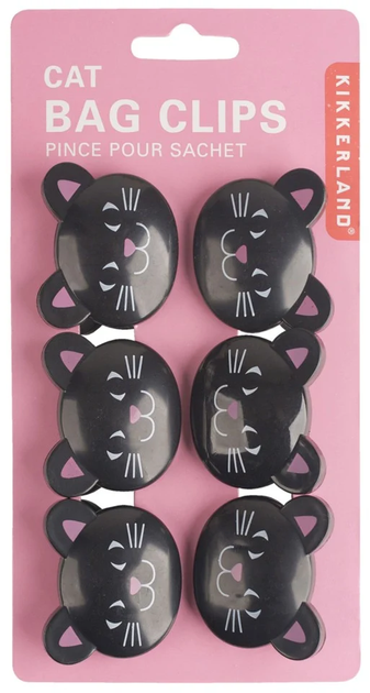 Klipsy Kikkerland Bag Clips Cats do opakowan 6 szt. (BC05CA) - obraz 2