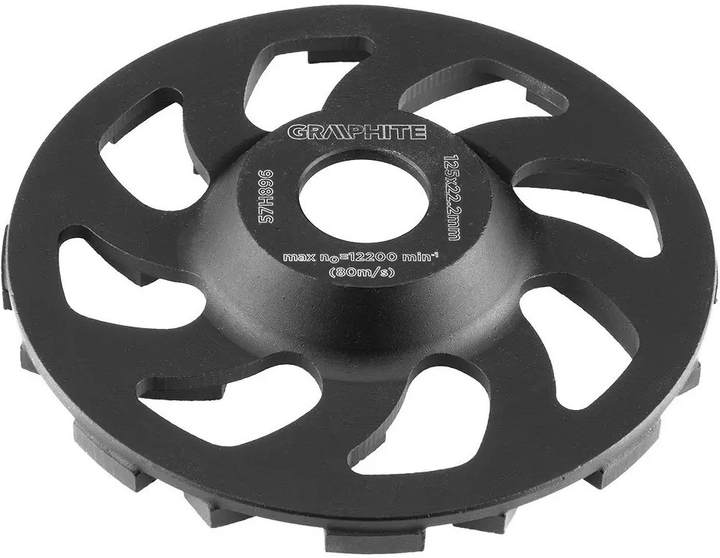Диск алмазний Graphite шліфувальний 125 x 22.2 x 5 мм Heavy Duty 57H896 (5902062082671) - зображення 3
