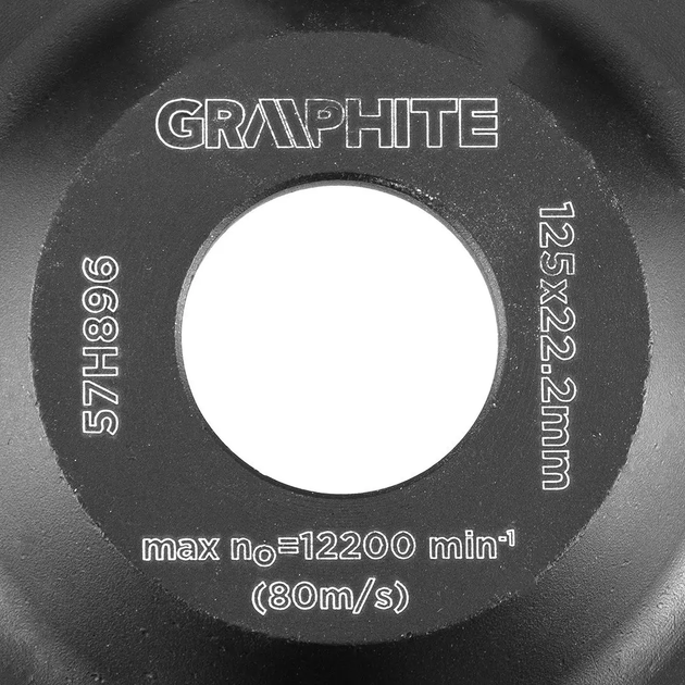 Диск алмазний Graphite шліфувальний 125 x 22.2 x 5 мм Heavy Duty 57H896 (5902062082671) - зображення 9