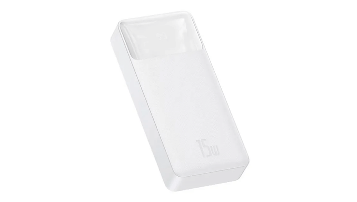 Портативный Аккумулятор Power Bank Baseus Bipow Digital Display White 20000 mAh 15 W - изображение 2