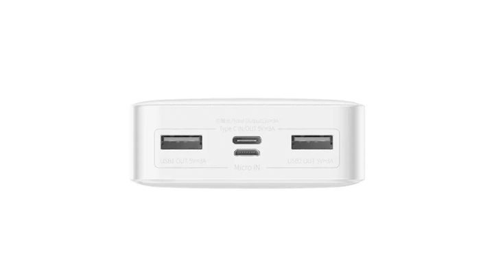 Портативный Аккумулятор Power Bank Baseus Bipow Digital Display White 20000 mAh 15 W - изображение 4