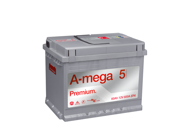 Акумулятор A-mega Premium 60Ah 600А (- +) - изображение 1