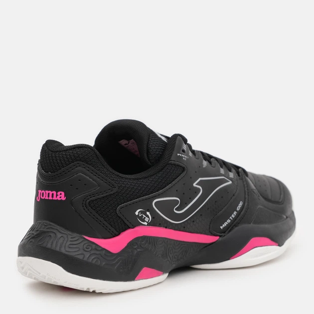Женские кроссовки для тенниса Joma Master 1000 Lady 2401 TM10LS2401C 37 (5US) 23.5 см Черно-розовые (8445954305573) - Фото 4 Женские кроссовки для тенниса Joma Master 1000 Lady 2401 TM10LS2401C 37 (5US) 23.5 см Черно-розовые (8445954305573) - изображение 4
