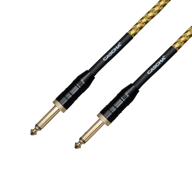 Кабель інструментальний Cascha CCP-G2STW6 (Professional Line Guitar Cable, Tweed Natural, 6 м) - Фото 2 Кабель інструментальний Cascha CCP-G2STW6 (Professional Line Guitar Cable, Tweed Natural, 6 м) - изображение 2