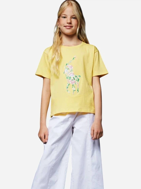 Підліткова вкорочена футболка для дівчинки Ralph Lauren 950845486 152 см Жовта (1159819043) - Фото 2 Підліткова вкорочена футболка для дівчинки Ralph Lauren 950845486 152 см Жовта (1159819043) - зображення 2